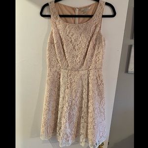 Lauren Conrad lace off white dress